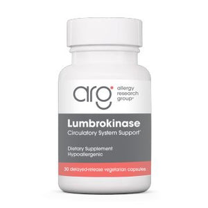 Lumbrokinase | Circulatory System Support - 30 & 60 Delayed-Release Capsules Oral Supplements Allergy Research Group 60 Delayed-Release Capsules 