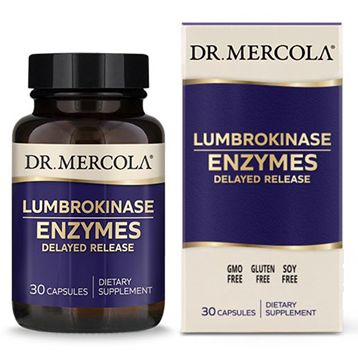 Lumbrokinase Enzymes | Delayed Release - 30, 60 & 90 Capsules Oral Supplements Dr. Mercola 30 Capsules (1 Bottle) 