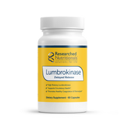 Lumbrokinase | High Potency | Delayed Release - 60 Capsules Oral Supplements Researched Nutritionals 