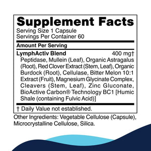 LymphActiv | Drainage & Immune Support - 60 Capsules Oral Supplements CellCore 