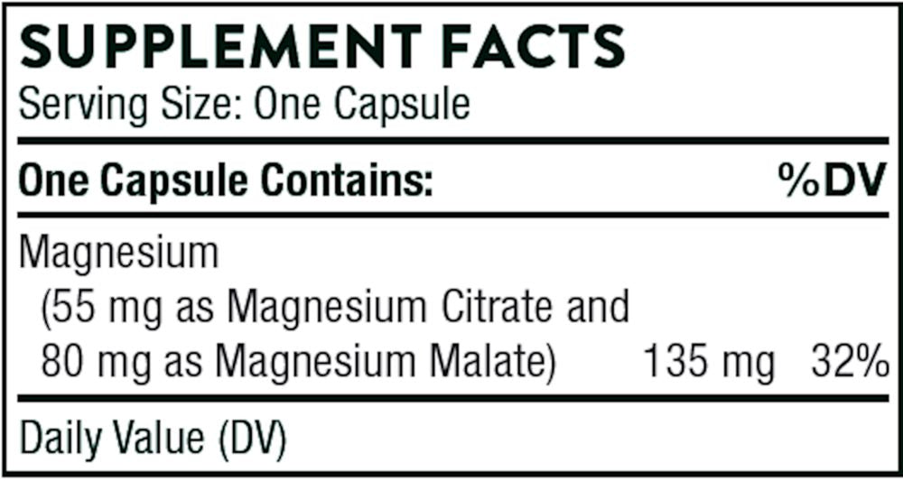 Magnesium CitraMate - 90 Capsules Oral Supplement Thorne 