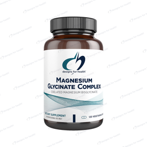 Magnesium Glycinate Complex | Chelated Magnesium Bisglycinate - 60, 120 & 240 Capsules Oral Supplements Designs For Health 120 Capsules 