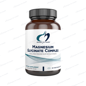 Magnesium Glycinate Complex | Chelated Magnesium Bisglycinate - 60, 120 & 240 Capsules Oral Supplements Designs For Health 60 Capsules 