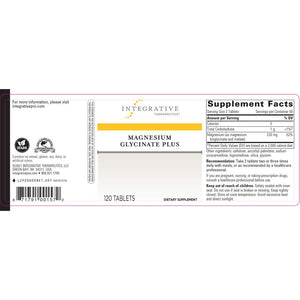 Magnesium Glycinate Plus - 120 Tablets Oral Supplements Integrative Therapeutics 