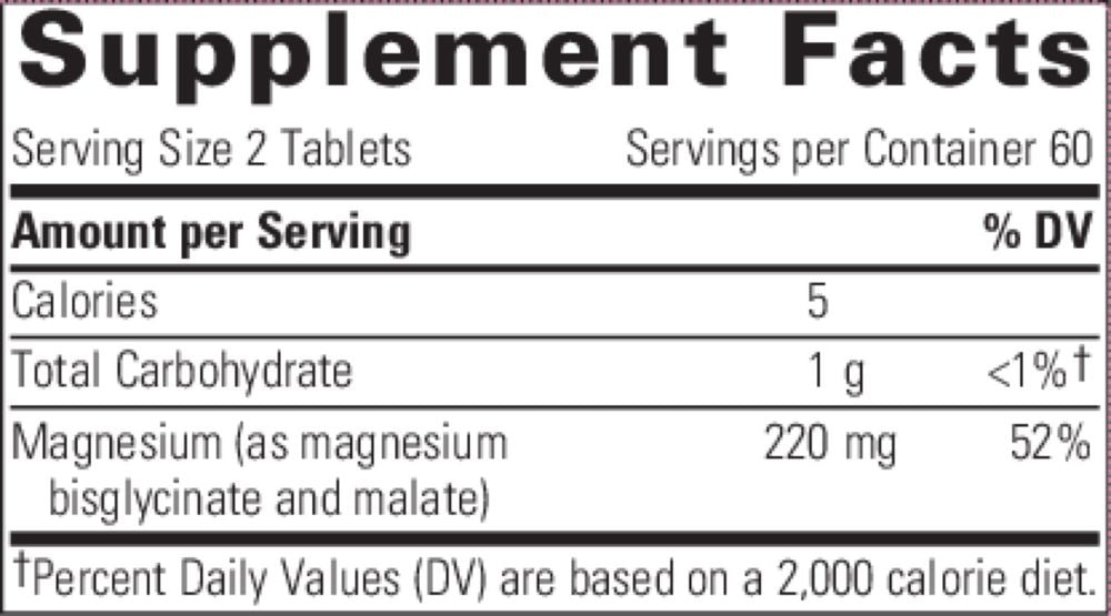 Magnesium Glycinate Plus - 120 Tablets Oral Supplements Integrative Therapeutics 