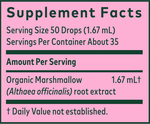 Marshmallow Root | Organic Tincture - 2 fl oz Oral Supplements Gaia Herbs 