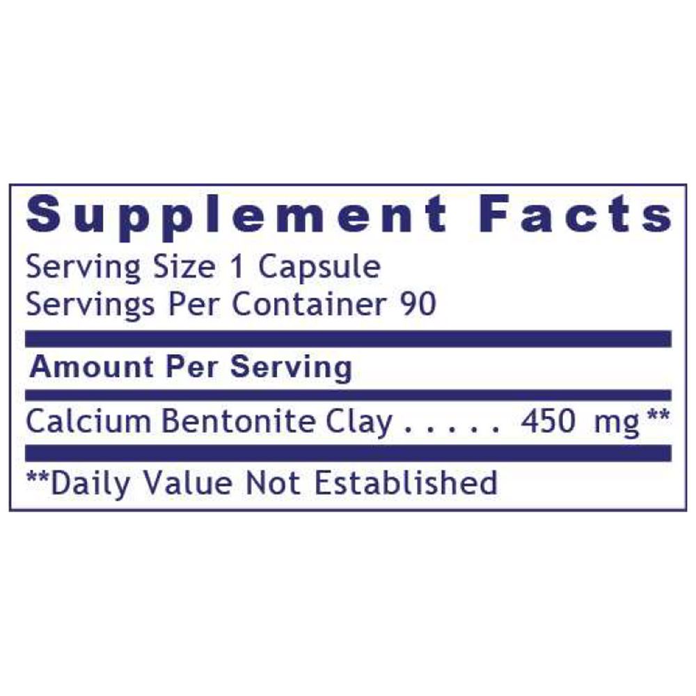 Medi-Clay-FX | Premier Calcium Bentonite Clay - 60 Capsules Oral Supplements PRL 