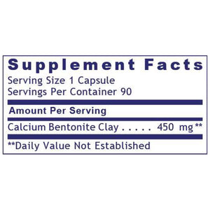 Medi-Clay-FX | Premier Calcium Bentonite Clay - 60 Capsules Oral Supplements PRL 