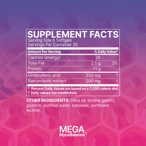 MegaMycoBalance™ | Yeast and Fungal Support - 180 Capsules Oral Supplements MicroBiome Labs 