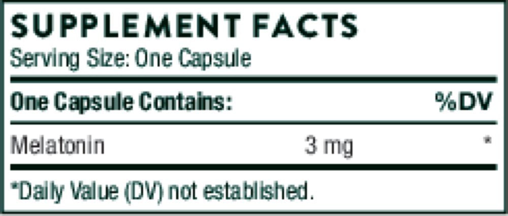 Melaton-3 | 60 Capsules Oral Supplement Thorne 
