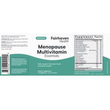 Load image into Gallery viewer, Menopause Multivitamin Essentials | Bone, Heart &amp; Brain Support - 30 Capsules Oral Supplements Fairhaven Health 