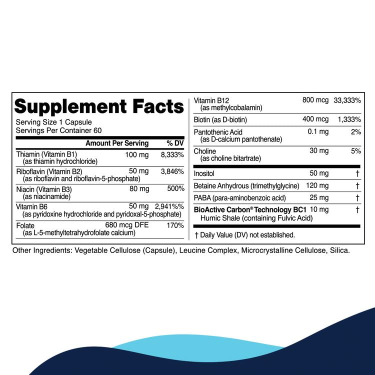 Methyl-B Complex | Cellular Energy Support - 60 Capsules Oral Supplements CellCore 