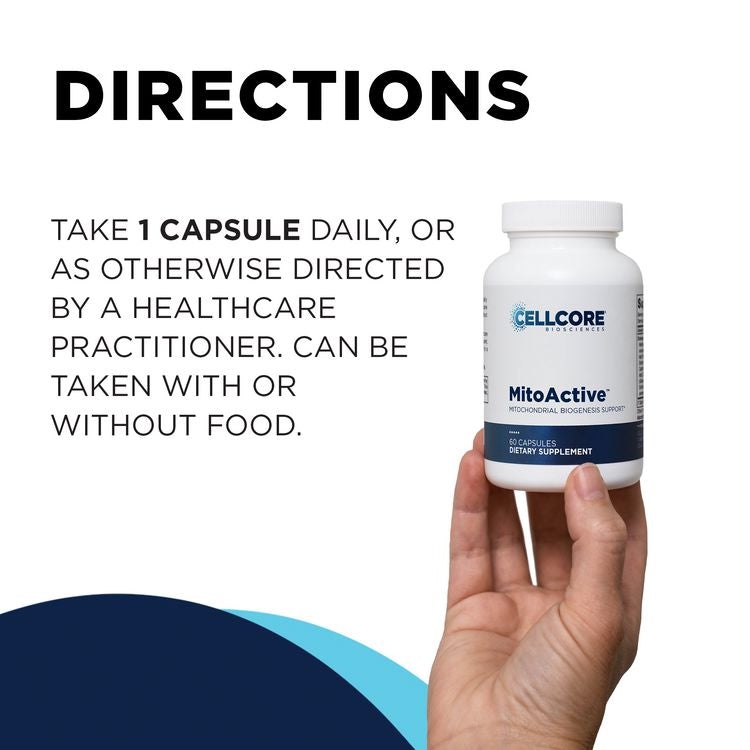 MitoActive™ | Mitochondria Biogenesis & Renewal Support - 60 Capsules Oral Supplements CellCore 