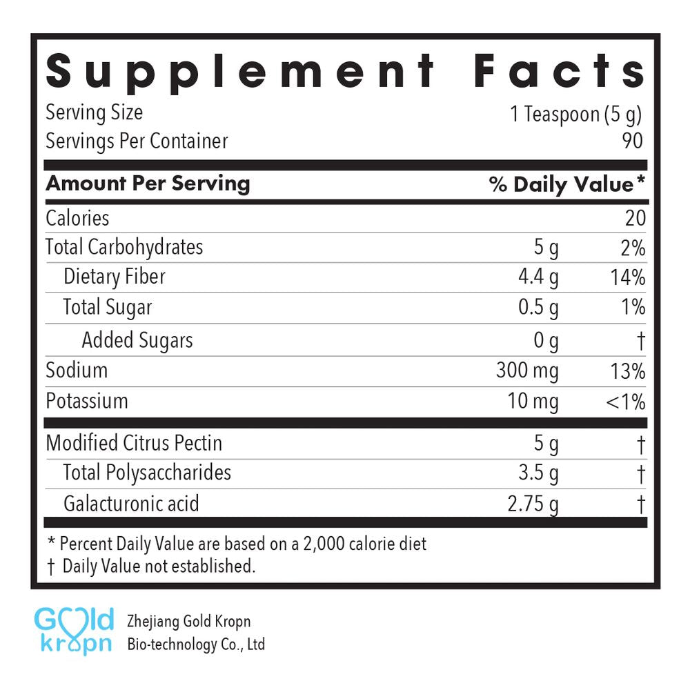 Modified Citrus Pectin Powder | Reduced Molecular Weight - 454 grams Oral Supplements Allergy Research Group 