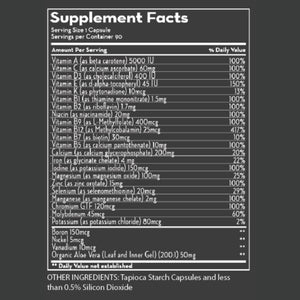 Multi-Vitamin | Low Acid Formula - 90 Capsules Oral Supplement Desert Harvest 