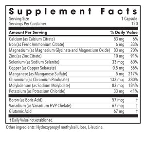 MultiMin | Essential Mineral Blend - 120 Capsules Oral Supplements Allergy Research Group 