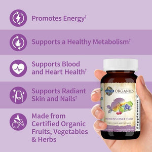 Mykind Organics Women's Multivitamin | Whole Food Multivitamin - 60 Tablets Oral Supplements Garden of Life 