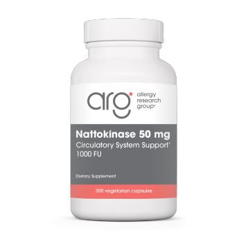 Nattokinase NSK-SD® | Circulatory System Support | 1000 FU | 50mg - 90 & 300 Capsules Oral Supplements Allergy Research Group 300 Capsules 