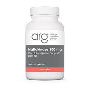 Nattokinase NSK-SD® | Circulatory System Support | 2000 FU | 100mg - 60 & 180 Softgels Oral Supplements Allergy Research Group 180 Softgels 