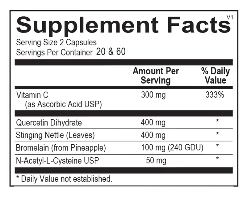 Natural D-Hist® | Targeted Blend - 40 & 120 Capsules Oral Supplements Ortho Molecular Products 