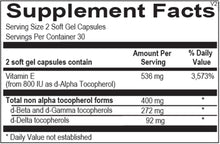 Load image into Gallery viewer, Natural Vitamin E Mixed Tocopherols | Essential Vitamin - 60 &amp; 120 Softgels Oral Supplements Ortho Molecular Products 