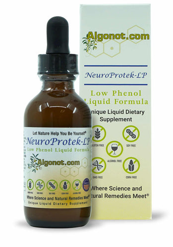 NeuroProtek LP (Low Phenol) Liquid Formula | Promotes Body & Mind Harmony - 2 fl oz. Oral Supplements Algonot 