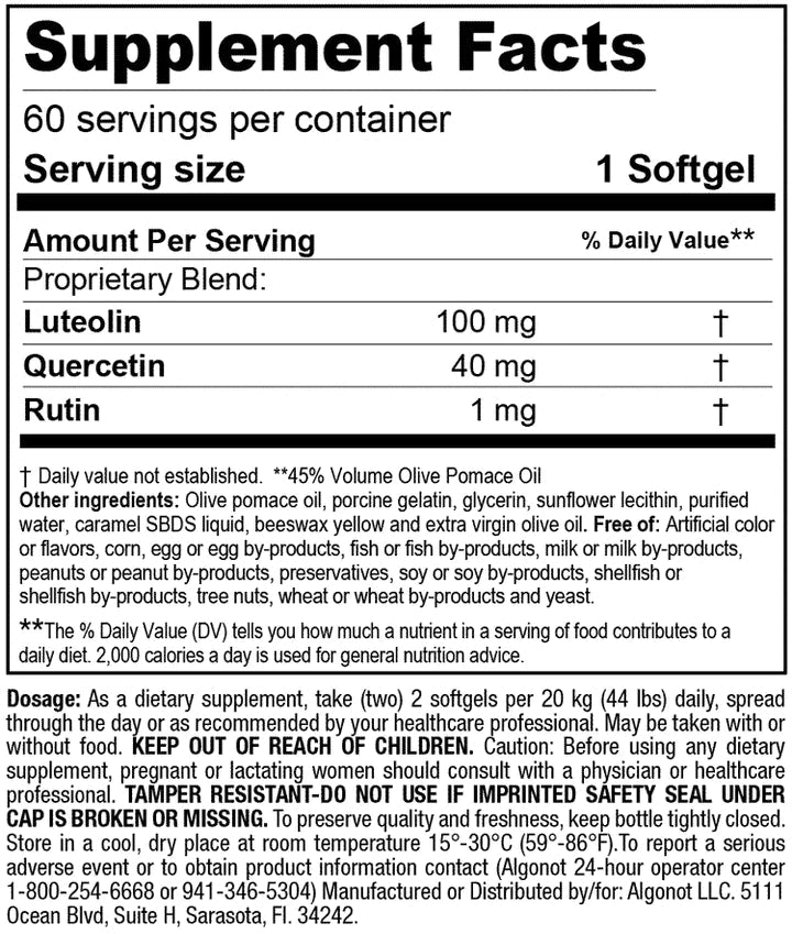 NeuroProtek® | Promotes Harmony Between Body & Mind - 60 Softgels Oral Supplements Algonot 