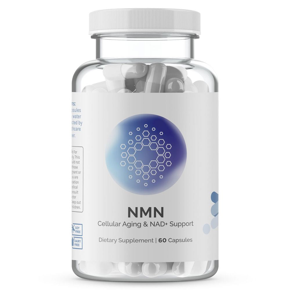 NMN | Cellular Aging & NAD+ Support | NMN, Resveratrol & Pterostilbene - 60 Capsules Oral Supplements InfiniWell 