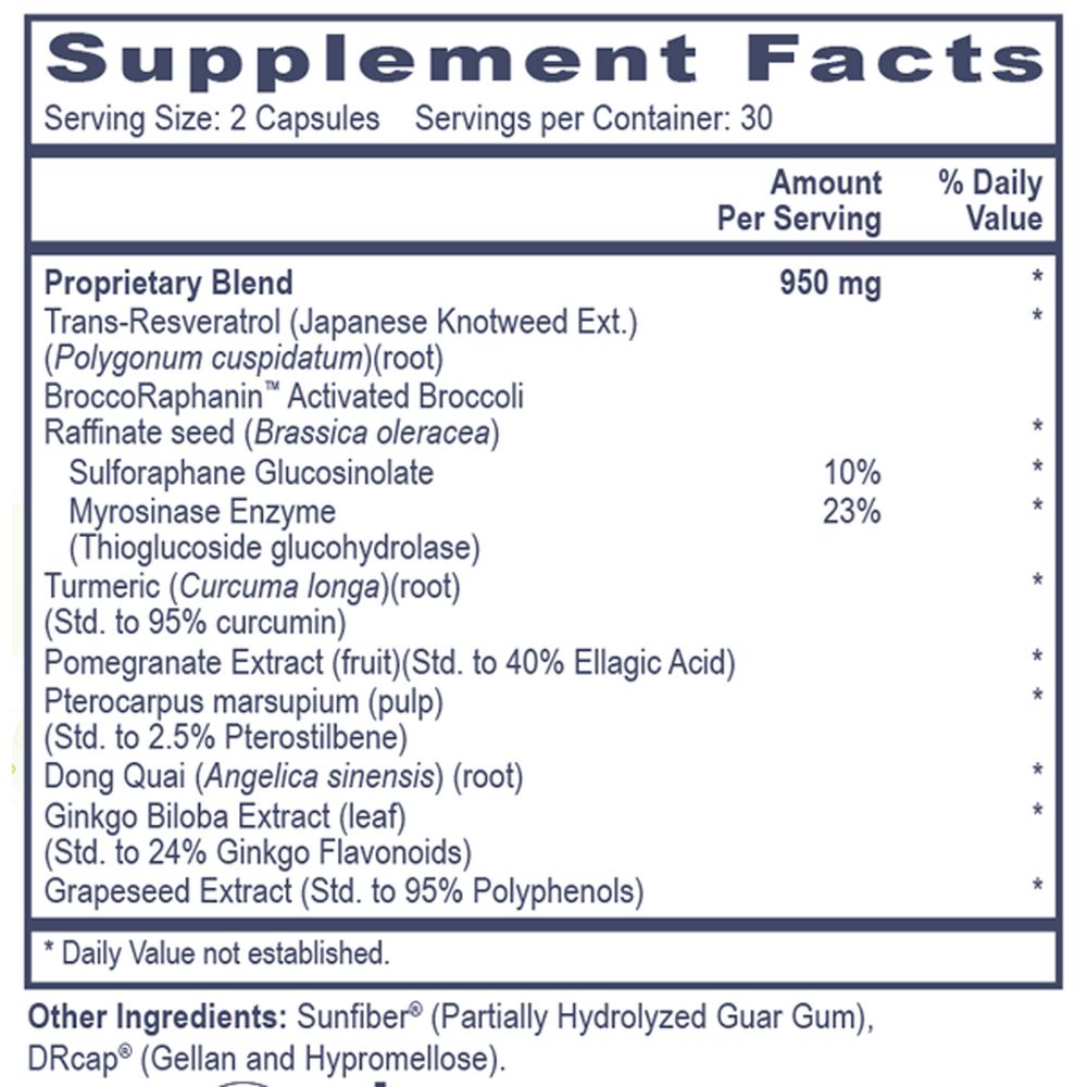 Nrf2 Accelerator | Longevity Boost 1 - 60 Delayed Release Capsules Oral Supplements Professional Health Products (PHP) 