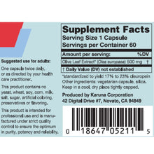 Load image into Gallery viewer, Olive Leaf Extract - 60 Capsules Oral Supplements Karuna 