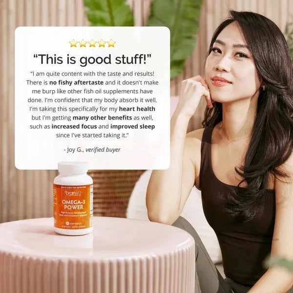 Omega 3 Power | High Potency for Maximum Brain & Circulatory Support - 60 Softgels Oral Supplements BrainMD 