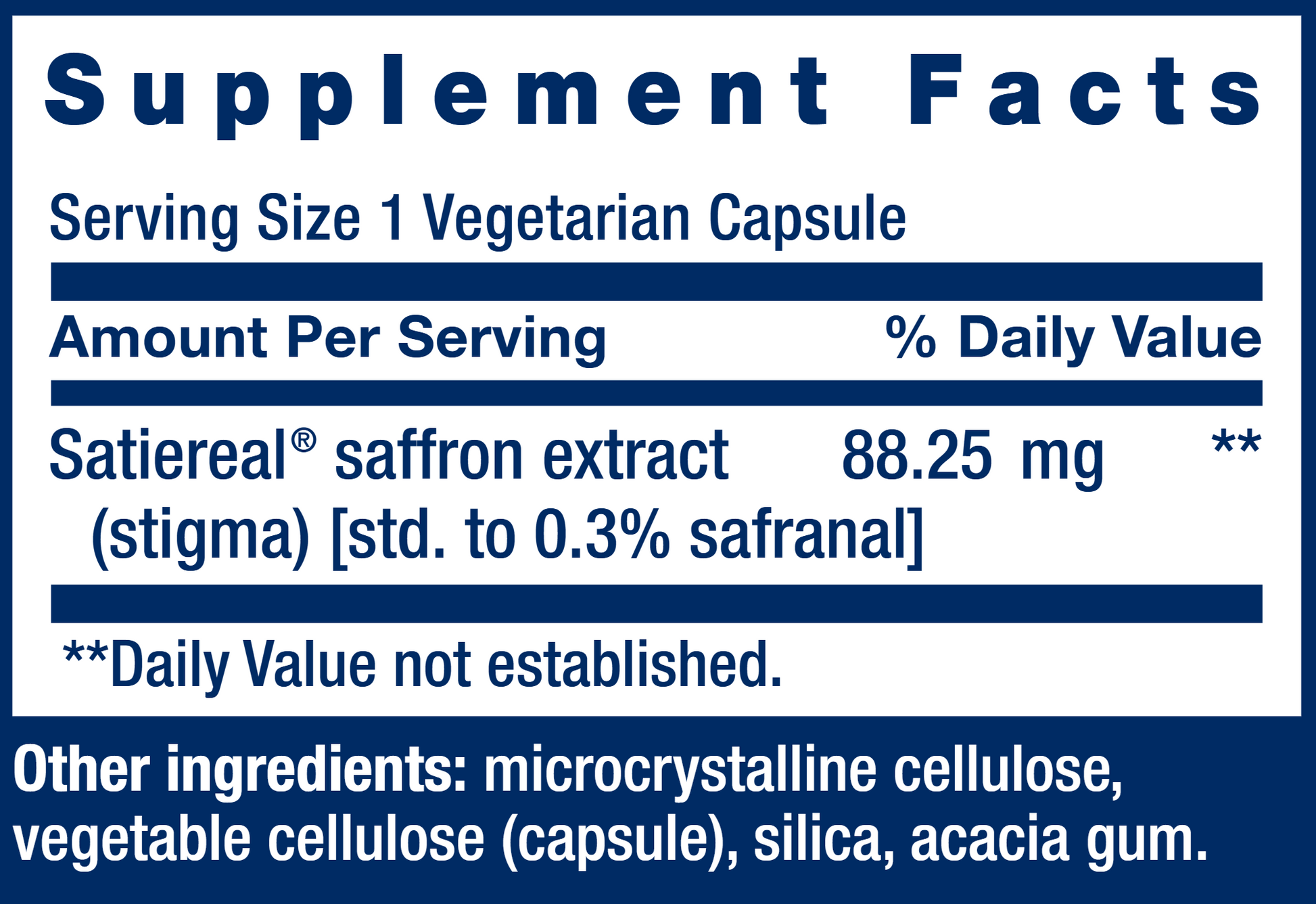 Optimized Saffron - 60 Capsules Oral Supplements Life Extension 