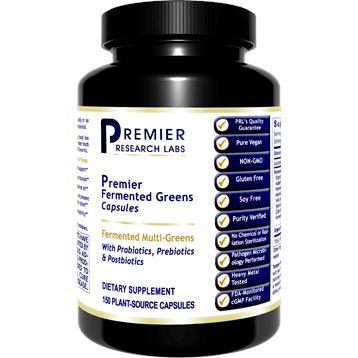Organic Fermented Greens Premier | Superfood - 150 Capsules Oral Supplements PRL 