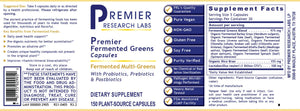 Organic Fermented Greens Premier | Superfood - 150 Capsules Oral Supplements PRL 