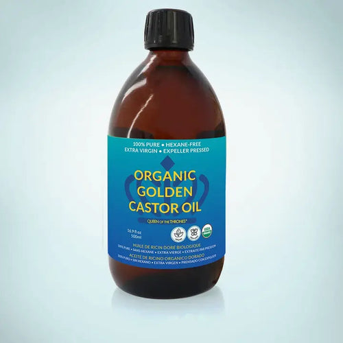 Organic Golden Castor Oil | 100% Pure, Hexane-Free, Extra Virgin - 16.9 oz Topical Application Queen of the Thrones 