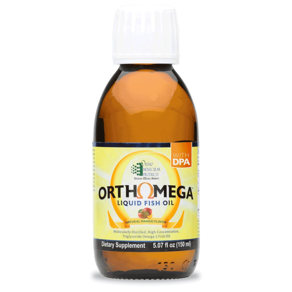 Orthomega® Liquid Fish Oil | Mango - 5.07 fl oz (150 mL) Oral Supplements Ortho Molecular Products 