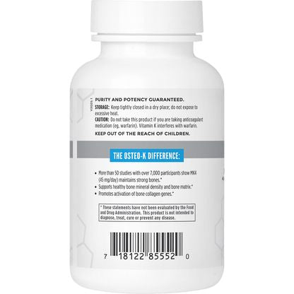 Osteo-K | Bone Support - 180 Capsules Oral Supplements NBI 