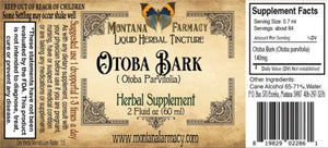 Otoba Bark Liquid Herbal Tincture - 2 fl oz Tinctures Montana Farmacy 