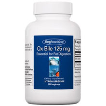 Load image into Gallery viewer, Ox Bile | Essential for Fat Digestion | 125 mg - 180 Capsules Oral Supplements Allergy Research Group 