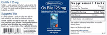 Load image into Gallery viewer, Ox Bile | Essential for Fat Digestion | 125 mg - 180 Capsules Oral Supplements Allergy Research Group 