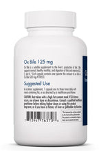 Load image into Gallery viewer, Ox Bile | Essential for Fat Digestion | 125 mg - 180 Capsules Oral Supplements Allergy Research Group 