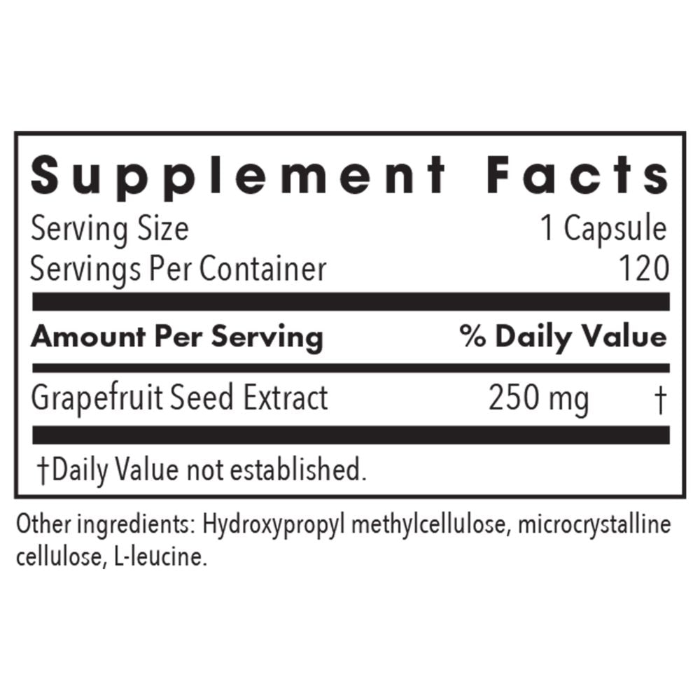 ParaMicrocidin | Grapefruit Seed Extract | 250mg - 120 Capsules Oral Supplements Allergy Research Group 