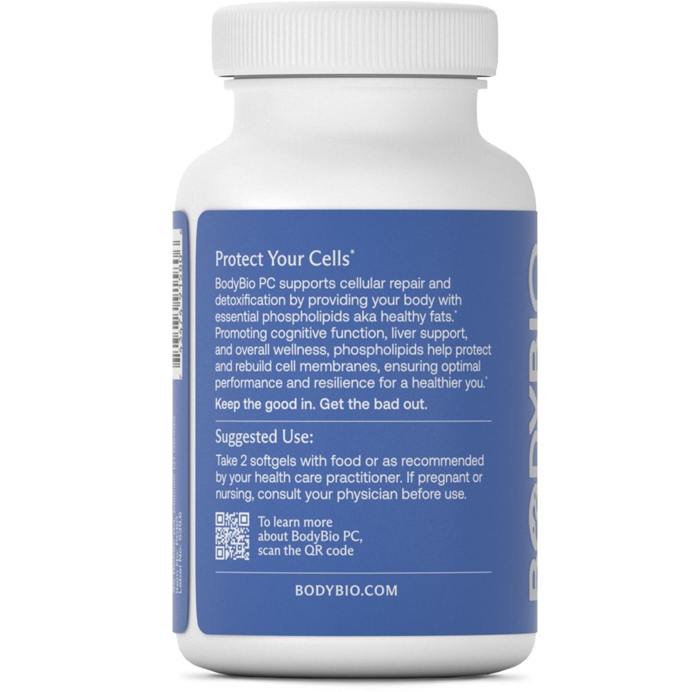 PC | Complex of Phospholipids - 60, 100 & 300 Softgels Oral Supplements BodyBio 