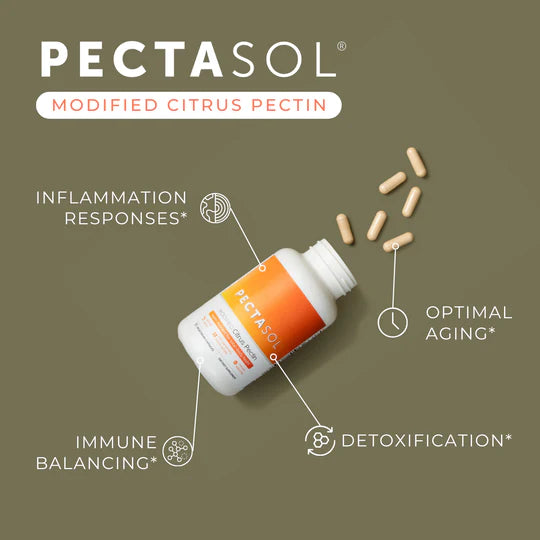 PectaSol Capsules | Modified Citrus Pectin (MCP) - 90 & 270 Vegetable Capsules Oral Supplements EcoNugenics 