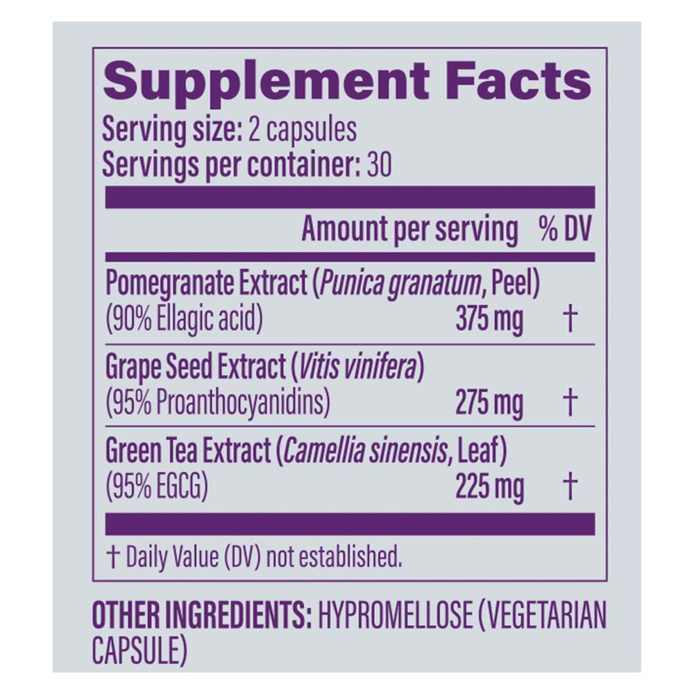 Polyphenol Booster | Pomegranate, Grape Seed, Green Tea - 60 Capsules Oral Supplements Pendulum 