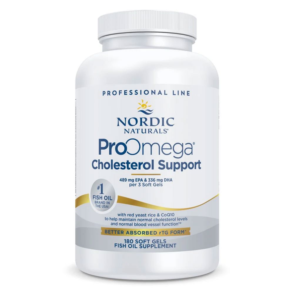 ProOmega® Cholesterol Support | With Red Yeast Rice & CoQ10 - 180 Softgels Oral Supplements Nordic Naturals 