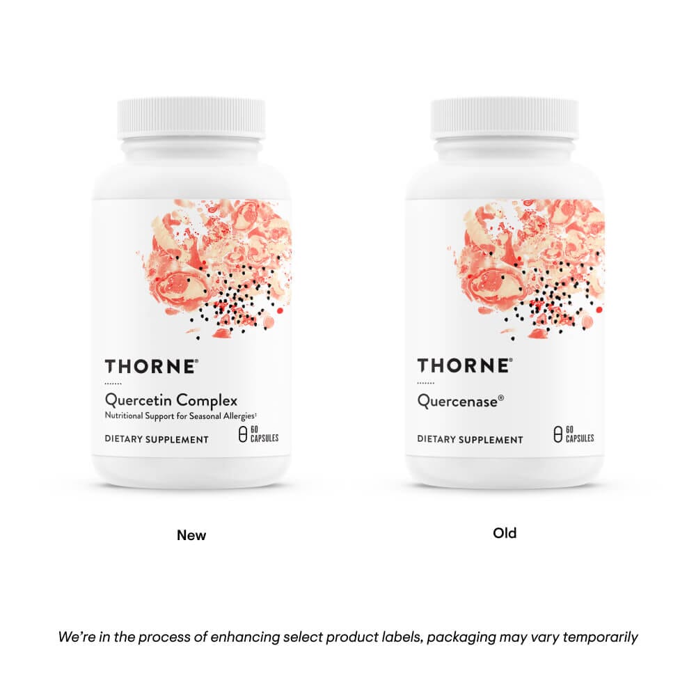 Quercetin Complex (formerly Quercenase) | Combination of Quercetin & Bromelain - 60 Capsules Oral Supplements Thorne 