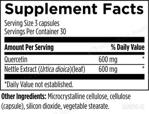 Quercetin + Nettles | Supports Balanced Inflammatory Response - 90 Capsules Oral Supplements Designs For Health 