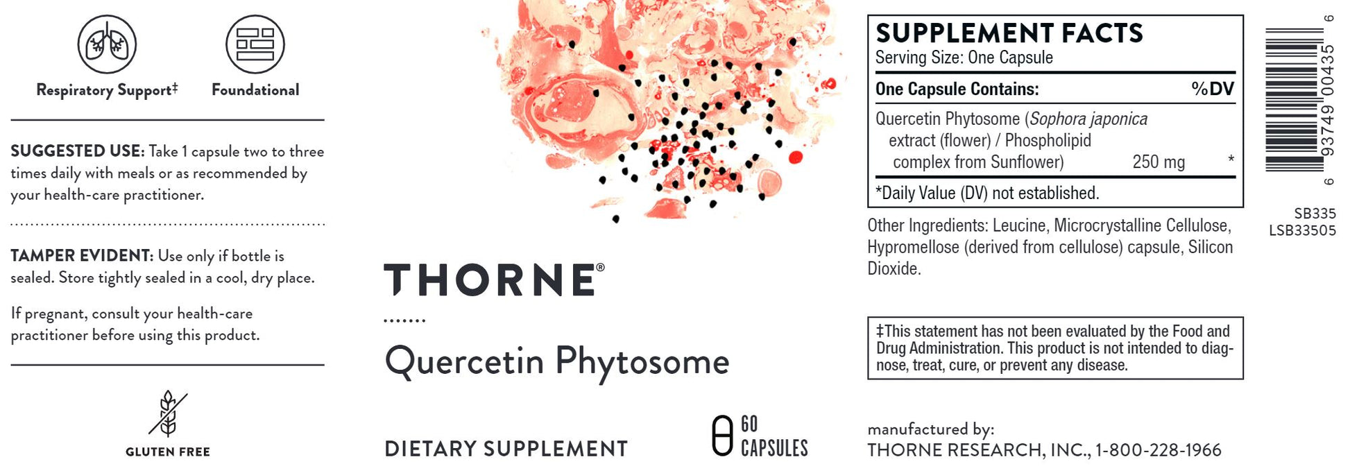 Quercetin Phytosome - 60 caps Oral Supplements Thorne 