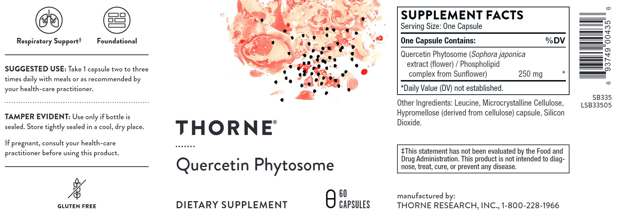Quercetin Phytosome - 60 caps Oral Supplements Thorne 